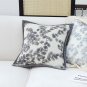 SOGA 45cm Throw Pillow Black and White Wide Border with Branch and Pine