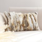 SOGA 30cm Throw Pillow Coffee Rabbit Fur Lumbar Warm Cozy Decorative Cushion SOGA 30cm Throw Pillow Coffee Rabbit Fur Lumbar Warm Cozy Decorative Cushion
