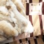 SOGA 45cm Throw Pillow Coffee Rabbit Fur Square Warm Cozy Decorative Cushion