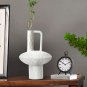 SOGA 20x30cm Ornament Contemporary White Ceramic Vase