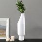 SOGA 14x52cm Ornament White Modern Minimalist Vase Decorative with Narrow tops