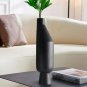 SOGA 14x52cm Ornament Black Minimalist Vases with Narrow Neck Rounded Body