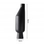 SOGA 14x52cm Ornament Black Minimalist Vases with Narrow Neck Rounded Body