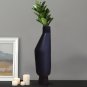 SOGA 14x52cm Ornament Black Minimalist Vases with Narrow Neck Rounded Body