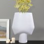 SOGA 33x43cm White Large Ornament Bodhi House Ceramic Handcrafted Modern