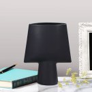 SOGA 21x25.5cm Small Black Ornament Geometric Decor Ceramic Vase Flower Pots