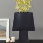SOGA 21x25.5cm Small Black Ornament Geometric Decor Ceramic Vase Flower Pots