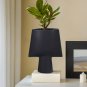 SOGA 21x25.5cm Small Black Ornament Geometric Decor Ceramic Vase Flower Pots