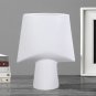 SOGA 21x25.5cm Small White Ornament Geometric Decor Ceramic Vase Flower Pots