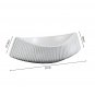 SOGA 37x12.5cm Ornament Boat Shaped Plate Ceramic Food Decoration