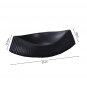 SOGA 37x12.5cm Black Ornament boat shaped plate ceramic food decoration