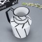 SOGA 23.5x19.5cm Ornament Modern Ceramic Decorative Pitcher Striped Vase