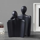 SOGA Ornament Set of 2 Abstract Human Figurine Sculptures Minimalist Modern