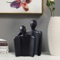 SOGA Ornament Set of 2 Abstract Human Figurine Sculptures Minimalist Modern