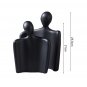 SOGA Ornament Set of 2 Abstract Human Figurine Sculptures Minimalist Modern