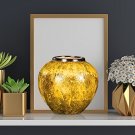 SOGA 21x22cm Yellow Small Ceramic Flower Vase Elegant Living Room Home Decor SOGA 21x22cm Yellow Small Ceramic Flower Vase Elegant Living Room Home Decor