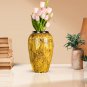SOGA 30x19cm Yellow Medium Ceramic Flower Vase Elegant Living Room Home Decor