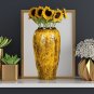 SOGA 35x17cm Yellow Large Ceramic Flower Vase Elegant Living Room Home Decor