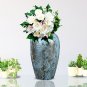 SOGA 30x19cm Light Blue Medium Ceramic Flower Vase Elegant Living Room Home Decor