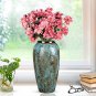 SOGA 35x17cm Light Blue Large Ceramic Flower Vase Elegant Living Room Home Decor