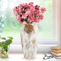 SOGA 35x17 Gradient White Large Ceramic Flower Vase Elegant Living Room Home Decor