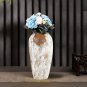 SOGA 35x17 Gradient White Large Ceramic Flower Vase Elegant Living Room Home Decor
