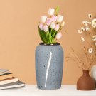 SOGA 30x19cm Grey Medium Ceramic Flower Vase Elegant Living Room Home Decor SOGA 30x19cm Grey Medium Ceramic Flower Vase Elegant Living Room Home Decor