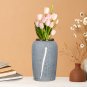 SOGA 30x19cm Grey Medium Ceramic Flower Vase Elegant Living Room Home Decor