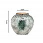 SOGA 21x22cm Green Small Ceramic Flower Vase Elegant Living Room Home Decor