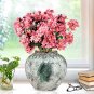 SOGA 21x22cm Green Small Ceramic Flower Vase Elegant Living Room Home Decor