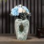 SOGA 30x19cm Green Medium Ceramic Flower Vase Elegant Living Room Home Decor