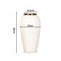 SOGA 35x17cm Plain White Large Ceramic Flower Vase Elegant Living Room Home Decor