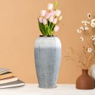SOGA 35x17cm White and Grey Large Ceramic Flower Vase Elegant Living Room Home Decor