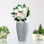 SOGA 35x17cm White and Grey Large Ceramic Flower Vase Elegant Living Room Home Decor