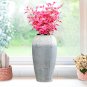 SOGA 35x17cm White and Grey Large Ceramic Flower Vase Elegant Living Room Home Decor