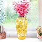 SOGA 35x17cm Yellow with White Mini Floral Large Ceramic Flower Vase Elegant Living Room Home Decor SOGA 35x17cm Yellow with White Mini Floral Large Ceramic Flower Vase Elegant Living Room Home Decor