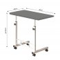 SOGA 40x80cm Gray Bedside Table Movable Bedroom Desk Student Computer Table