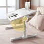 SOGA 60X40cm White Small Laptop Bed Portable Foldable Study Table Adjustable
