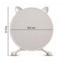 SOGA 40cm White Smart Makeup Bedroom Table Mirror Cat Ear Style No LED Light