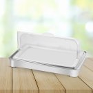 SOGA 59x38.5cm Silver Color Ceramic Serving Bowl Chafing Dish for Kitchen Essential SOGA 59x38.5cm Silver Color Ceramic Serving Bowl Chafing Dish for Kitchen Essential