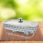 Soga 1.5L Lace Edge Dining Stove Silver Color Portable Dining Cooking for Kitchen Essential