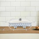 SOGA 2L Lace Edge Dining Stove Silver Color Portable Dining Cooking Appliance for Kitchen Essential