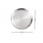SOGA 14cm Silver Grilling Plate Durable, Heat Resistant for BBQs and Outdoor Kitchen Essential