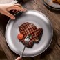 SOGA 20cm Silver Grilling Plate Durable Heat Resistant for BBQs and Outdoor Cooking Essential