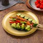 SOGA 17cm Gold Grilling Plate Durable Heat Resistant for BBQs Cooking Kitchen Essential