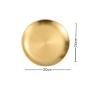 SOGA 20cm Gold Grilling Plate Durable Heat Resistant for BBQs and Outdoor Cooking SOGA 20cm Gold Grilling Plate Durable Heat Resistant for BBQs and Outdoor Cooking