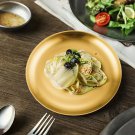 SOGA 23cm Gold Grilling Plate Durable Heat Resistant for BBQs Cooking Kitchen Essential SOGA 23cm Gold Grilling Plate Durable Heat Resistant for BBQs Cooking Kitchen Essential