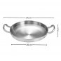 SOGA 26cm Dry Pot with Natural Color 201 Stainless Steel Kitchen Essentials