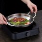 SOGA 28cm Dry Pot with Natural Color 201 Stainless Steel Kitchen Essentials