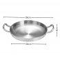 SOGA 28cm Dry Pot with Natural Color 201 Stainless Steel Kitchen Essentials